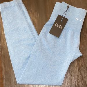 NVGTN Sky Blue NV Seamless Leggings